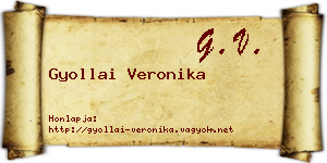 Gyollai Veronika névjegykártya